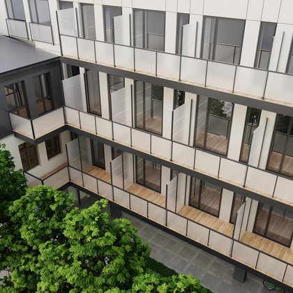 "Pietryna 40" - wizualizacja, materiały inwestora