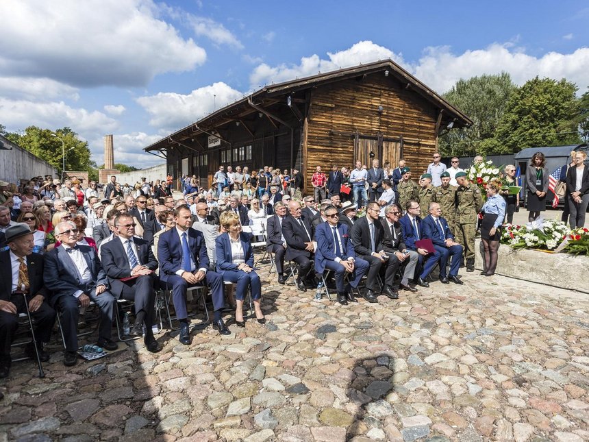 Stacja Radegast. Obchody 73. rocznicy likwidacji Litzmannstadt Getto i 75. rocznicy Wielkiej Szpery. fot. Stefan Brajter