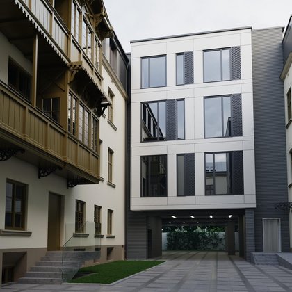 "Pietryna 40" - wizualizacja, materiały inwestora