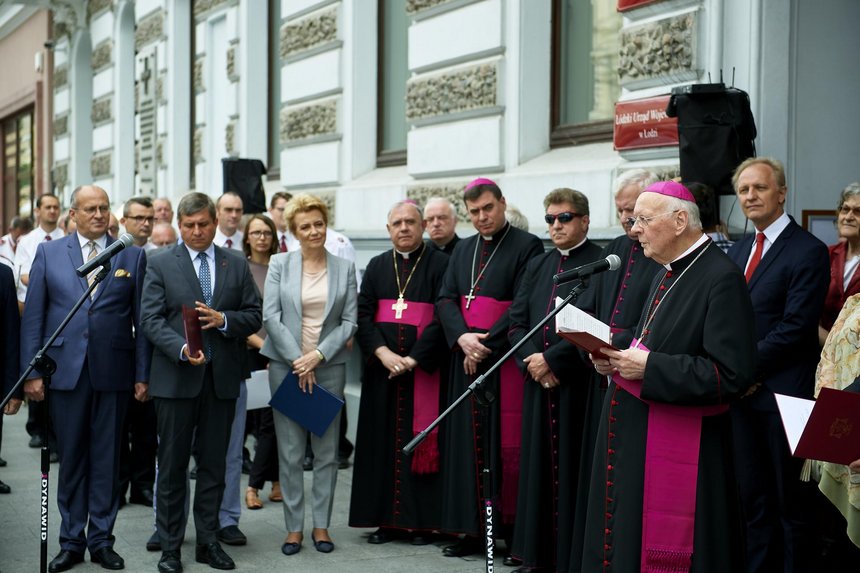 Uroczystość z okazji 31. rocznicy wizyty Ojca Świętego Jana Pawła II w Łodzi fot. Radosław Jóźwiak/UMŁ