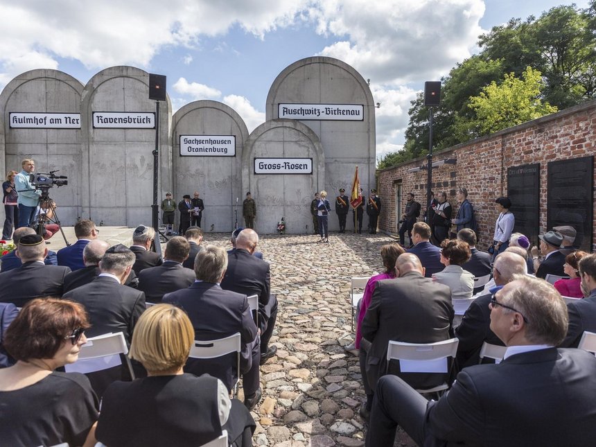 Stacja Radegast. Obchody 73. rocznicy likwidacji Litzmannstadt Getto i 75. rocznicy Wielkiej Szpery. fot. Stefan Brajter