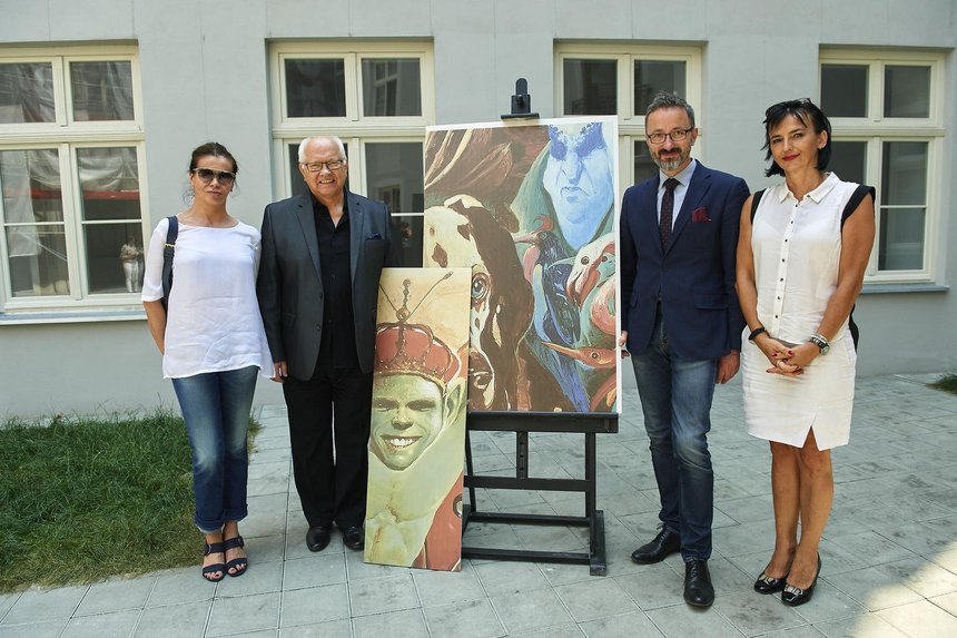 Artystyczne podwórko Wojciecha Siudmaka wkrótce będzie gotowe fot. Radosław Jóźwiak / UMŁ