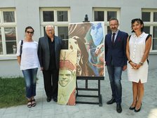 Artystyczne podwórko Wojciecha Siudmaka wkrótce będzie gotowe fot. Radosław Jóźwiak / UMŁ