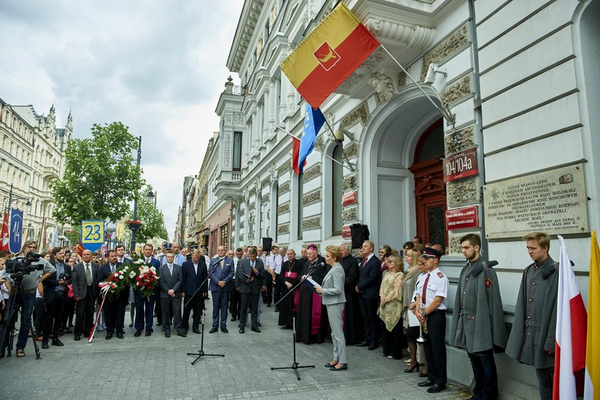 Uroczystość z okazji 31. rocznicy wizyty Ojca Świętego Jana Pawła II w Łodzi fot. Radosław Jóźwiak/UMŁ