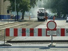 Ul. Traugutta jest zamknięta dla ruchu, ale możliwe są docelowe wjazdy gospodarcze fot. Radosław Jóźwiak / UMŁ